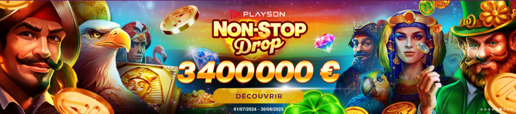 Playson non-stop drop sur le casino en ligne Magical Spin