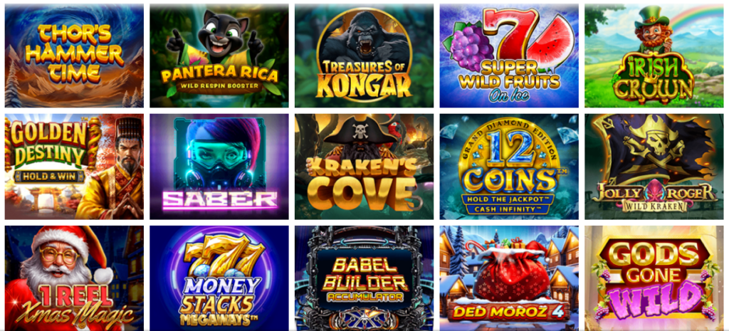 Sélection de machines à sous sur Magical Spin Casino