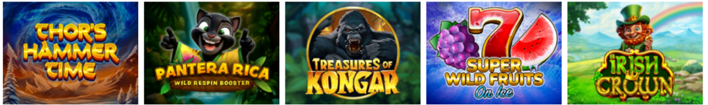 Top machines à sous disponibles sur le casino Magical Spin