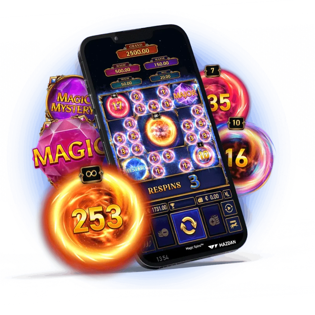 Application mobile de Magical Spin Casino