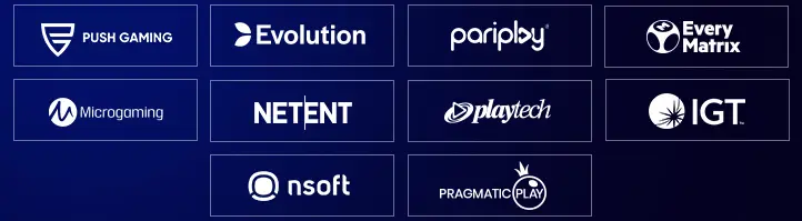 Éditeurs de machines à sous partenaires de Magical Spin Casino